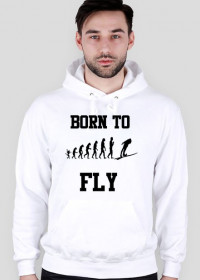 Born To Fly - hoodie, czarne nadruki