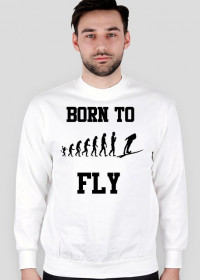 Born To Fly   - bluza, czarne nadruki