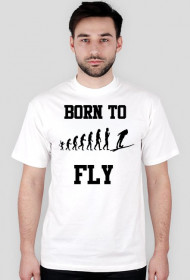 Born To Fly  - koszulka, czarne nadruki