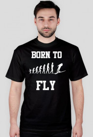 Born To Fly - koszulka, białe nadruki