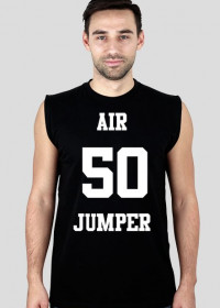 Air Jumper - koszulka na ramiączkach, białe nadruki