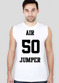 Air Jumper - koszulka na ramiączkach, czarne nadruki