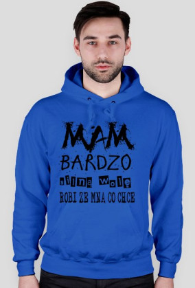 Silna wola. Bluza z kapturem.