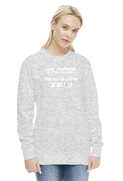 Bluza damska - plany (biały napis)