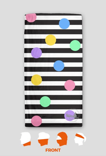 Kropki i paski - komin