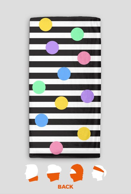 Kropki i paski - komin