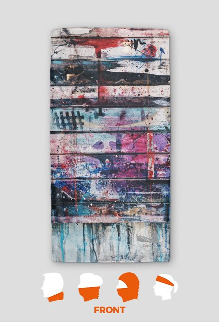 Pomazana ściana - komin