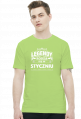 T-shirt legendy rodza sie w styczniu