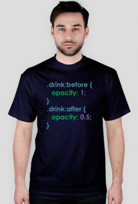 Drink before and after man
