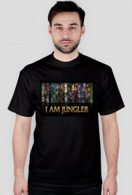 Jestem Junglerem- Koszulka: czarna, męska #Leagueoflegends