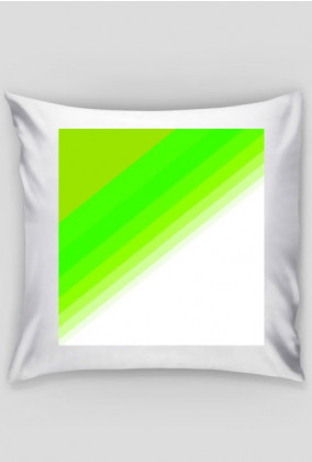poduszka poszewka biało zielona