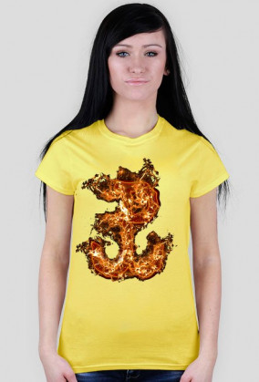 Koszulka damska - ognisty znak PW