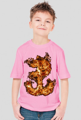 Koszulka dziecięca - ognisty znak PW