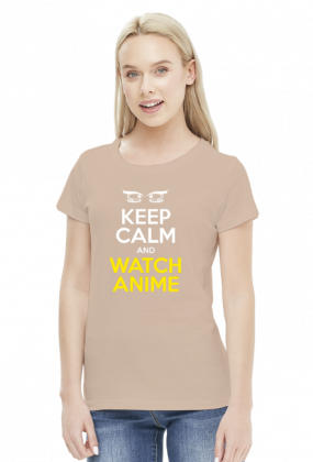 Koszulka damska - "Keep calm and watch anime"