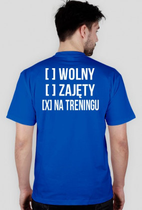 Koszulka []Wolny []zajęty [x]na treningu