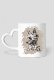 York Kubek biały serce