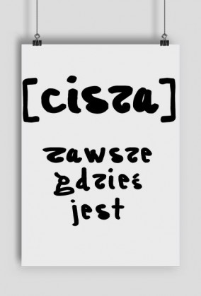 Plakat pion [cisza]