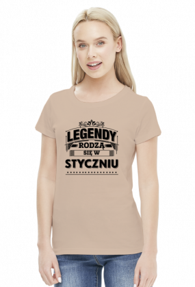 T-shirt Legendy rodza sie w Styczniu