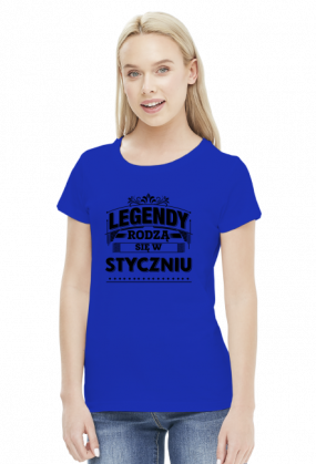 T-shirt Legendy rodza sie w Styczniu