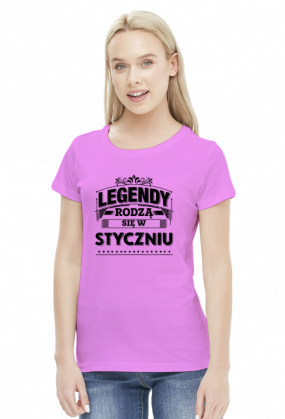 T-shirt Legendy rodza sie w Styczniu