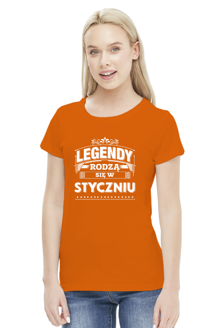 T-shirt Legendy rodza sie w styczniu