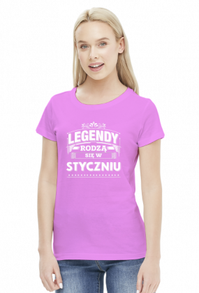 T-shirt Legendy rodza sie w styczniu