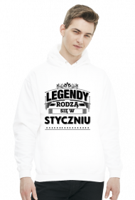 Bluza z kapturem Legendy rodza sie w styczniu