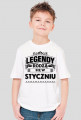 T-shirt Legendy rodza sie w styczniu