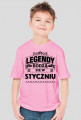 T-shirt Legendy rodza sie w styczniu