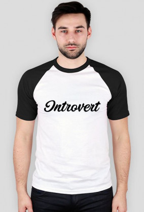 Intro Inside - koszulka Introvert czarny napis