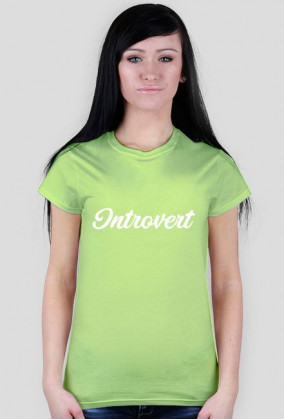 Intro Inside - koszulka Introvert biały napis