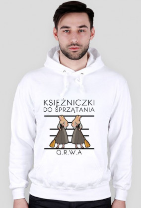 KSIĘŻNICZKI CZARNY NADRUK BLUZA