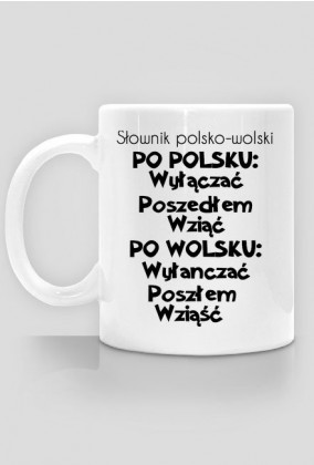 Słownik polsko-wolski - kubek