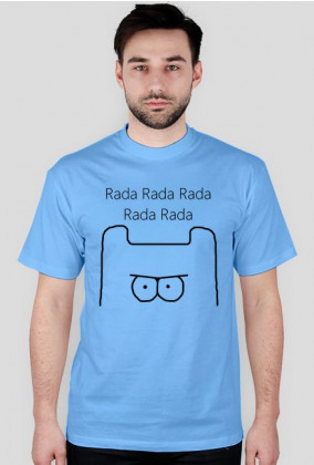 Rada Rada - Koszulka Meska Czarne Logo