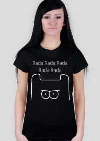 Rada Rada - Koszulka Damska Biale Logo