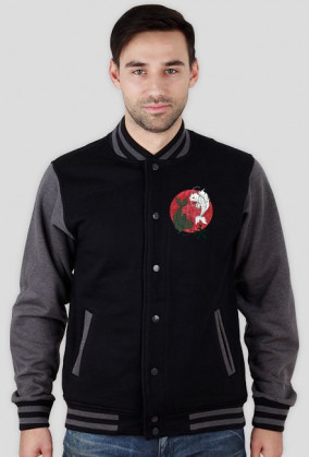 Bluza męska czarno-biała - Japan
