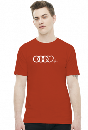 'Audi heart puls' koszulka męska
