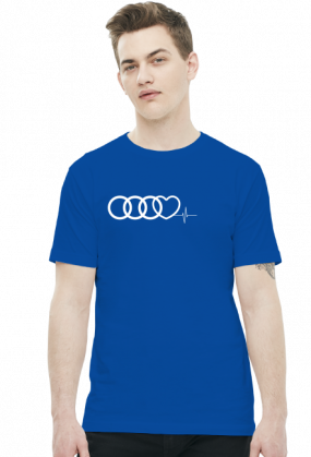 'Audi heart puls' koszulka męska