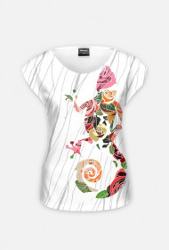 Gecko la Roses FULLPRINT (biała)