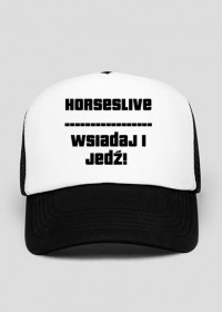 Czapka HorsesLive (klasyczna Wsiadaj i jedź!)