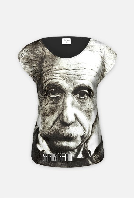Einstein - koszulka damska, fullprint