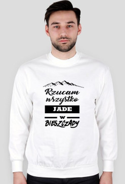 rzucam-biała bluza