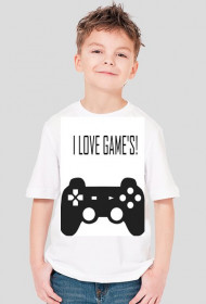 Koszulka I LOVE GAME'S- kocham gry (różne kolory!)
