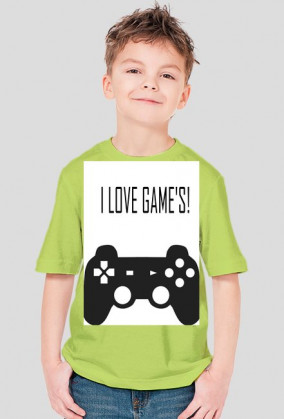 Koszulka I LOVE GAME'S- kocham gry (różne kolory!)