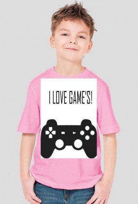 Koszulka I LOVE GAME'S- kocham gry (różne kolory!)