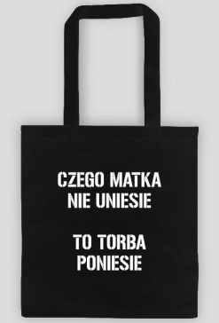 Czarna torba matki