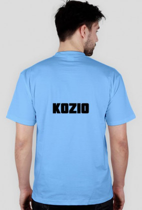 Koszulka ze zdjeciem Kozia i napisem "kozio" z tylu