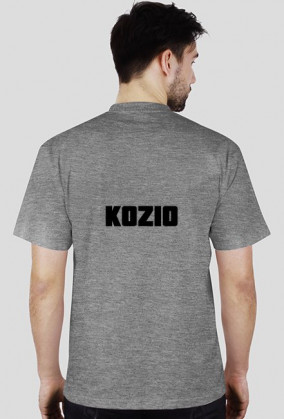 Koszulka ze zdjeciem Kozia i napisem "kozio" z tylu