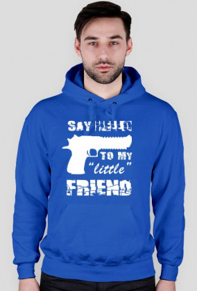 Say Hello - Męska bluza z kapturem
