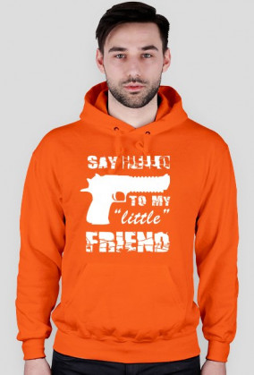 Say Hello - Męska bluza z kapturem